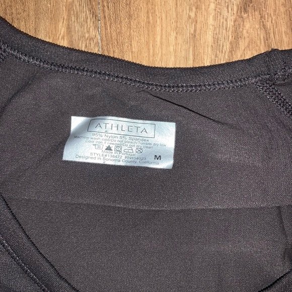 Athleta Textured Gray Long Sleeve | Medium - Picture 2 of 6
